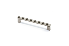 Poignée Vieste, entraxe de perçages 160, L 184 mm, H 30 mm, ø 12 mm, aspect inox brossé