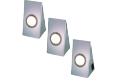 Set omega Led RVS 3x3W 4000K+ schakelaar