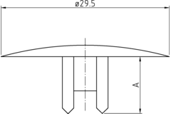 Cache beige pour excenter 25 