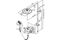 Damixa silhouet set de douche cuivre brossé 