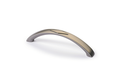Poignée Bracara, entraxe de perçages 128, L 150 mm, B 15 mm, H 33 mm, aspect étain