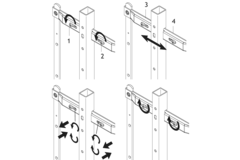 Fixation Frontal e pour cadre colonne Lava c40 
