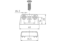 Trapeziumvormige verbinder TZ 4