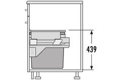 Hailo eurocargo-S 60cm 2 x 30l