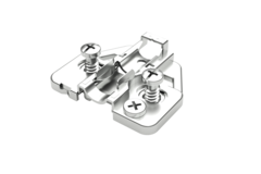 Plaque de mont.regl. 2mm + vis euro 