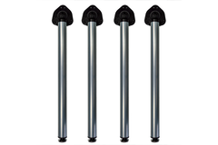 Clappo set de pied rabattable h.71 alu ral 9006  