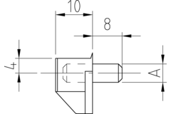 Taquet Safe 5mm blanc 