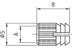 Kastverb.elite muffen m4 d5 koper 005437
