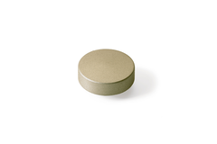 Socle de fixation avec filetage M4 pour poignées en cuir, aspect nickelé mat