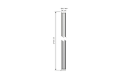 Stuctura profilé fixation plafond 2744 mm noir alu 