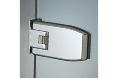 Verstelbare laterale scharnier wand/glas, voor 8/12 mm glas, B110 H60, chroom