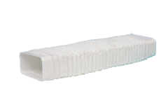 Coin flexible tube plat d.125 std blanc  