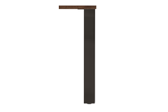 Pied de table Q80 noir mat 80x80mm h71 reglable  