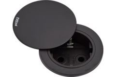 Evoline One stekkerdoos zwart 3m kabel nl/d/l + draaideksel