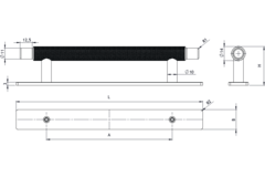Greep manor back ba192 l254 zamak mat zwart