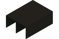 Rail support double Terra S85 6m alu noir  