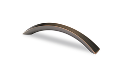 Poignée Egara, entraxe de perçages 128, L 155 mm, B 20 mm, H 30 mm, aspect bronze antique brossé