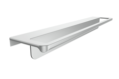 Porte-essuie 'sans poignee' inox look 520mm 