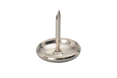 Glissieres pr.pieds metal avec clou d:14mm  