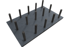 Modulo set tiroir casser.antidérap+tuteurs.chêne c120 1124x 473 x 15 mm