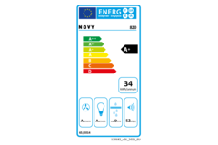 Novy Mini Pureline 90 cm RVS afzonderlijke motor 84 cm