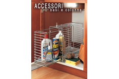 Panier veroullable 200x425x395 mm chrome  