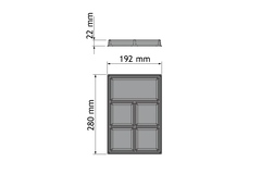 Chic line rangement accessoire l.192  p.280mm 