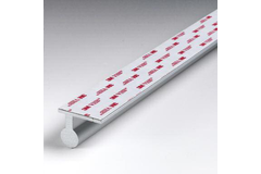 Handgreep met bevestiging VHB, B35 H27.5 L530, mat aluminium
