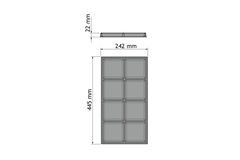 Chic line rangement accessoire  l.242  p.445mm 