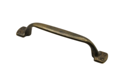 Poignee retro 96mm bronze tachete 