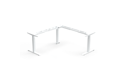 Piètement bureau E-Corner flex TQD 600-1250 blanc 