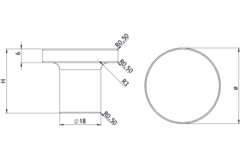 Bouton CIRCUM Ø33x28 noisier 