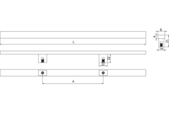 Poignée japan ea160 l384 chêne 
