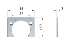 Adaptateur 2mm charnière Kimana 