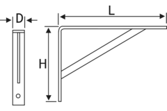Plooiconsool 0409-300 wit