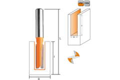 Rechte frees d=6 mm i=25 l=60 hw