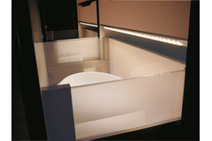 45° ledstrip k 50 / warm wit 3200K462mm +magneetschakelaar