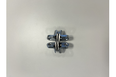 Onzichtbaar scharnier 43.7x12.4mm nikkel geborsteld