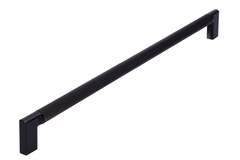Greep 320mm alu geribbeld mat-zwart