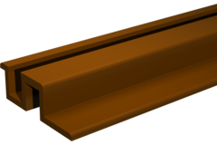 Pico rail 17301 kastanjebruin/3 meter