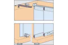 Garniture Hawa Clipo 36 GPPK, pour 1 porte 