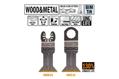 Lame scie multi-outils bois/métal 45mm bim tin x5 