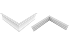 Xinnix XP50 coin 45° 300X300mm noir primer (10 sets)