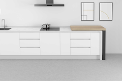90° arm. pivot. tafel (+ voet - excl blad) 800mmx5