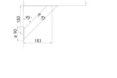 Barsteun brindisi plus d.45mm rvs