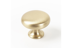 Bouton DUKE Ø31.4 zamac brossé laiton