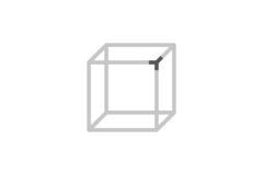 Cadro Nœud d’assemblage triple 3D Aspect inox