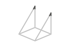 Cadro Nœud flexible 360° noir mat
