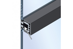 Cadro Profilé central, verre Aspect inox