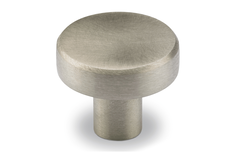 Knop Sipontum, H 22 mm, ø 25 mm, roestvrij staal geborsteld